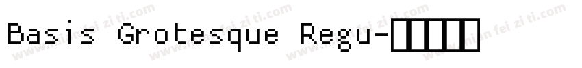 Basis Grotesque Regu字体转换